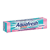 Aquafresh  maximum strength sensitive flouride toothpaste, smooth mint Left Picture